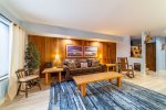 Mammoth Lakes Vacation Rental Sunshine Village 103 - Living Room has 1 Queen Sofa Sleeper